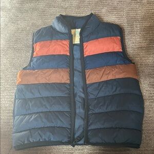 Kids' Blue and Brown Puffer Vest